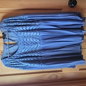 Suzanne Betro 3x tunic.  Grayish blue